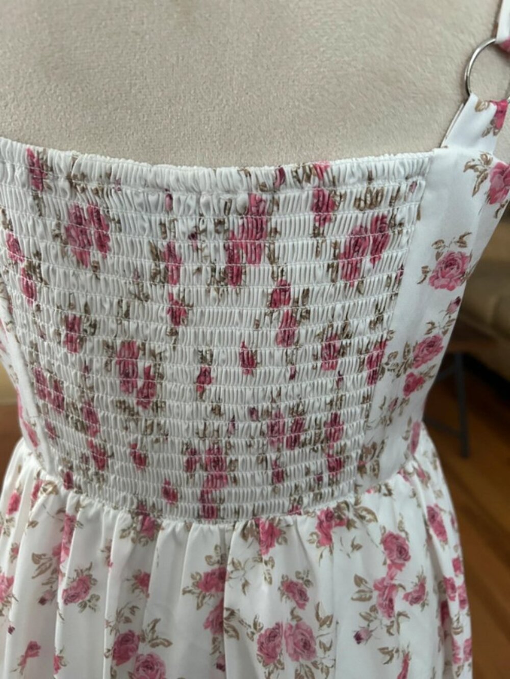 Scarlet Darkness Milkmaid Pockets Mini Dress Brown Size M - Picture 6 of 10